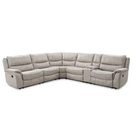 6-Piece Power Reclining Sectional with Cupholders